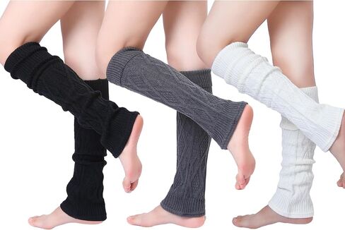 Sisosock التدفئة الساق المحبوك للنساء الجوارب الجوارب الجوارب 1-3 أزواج أزياء in Kuwait