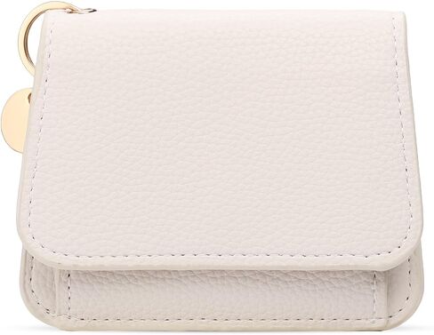 محفظة حامل بطاقة ائتمان صغيرة Sendefn للنساء RFID حظر جلود مفتاحية المفاتيح Tri-Fold Zipper Pocket Coin Presh in Saudi Arabia