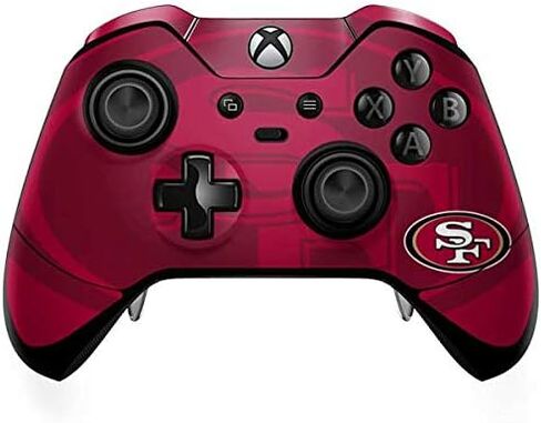 غلاف Skinit المخصص للألعاب متوافق مع وحدة تحكم Xbox One Elite - تصميم رؤية مزدوجة مرخص رسميًا من NFL San Francisco 49ers in Kuwait