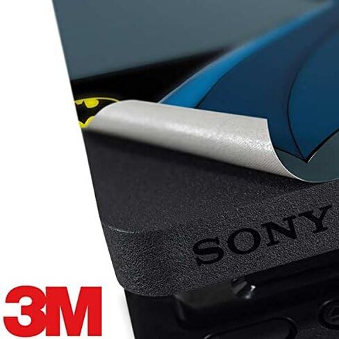 ملصق Skinit المخصص للألعاب متوافق مع PS4 Slim Bundle - تصميم على شكل شخصية DC Comics مرخص رسميًا من Batman Blue Splash in Saudi Arabia