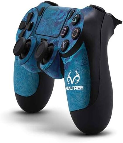 Skinit Decal Gaming Skin Compatible with PS4 Pro/Slim Controller - Officially Licensed Realtree WAV3 Blue Camo Design in Saudi Arabia