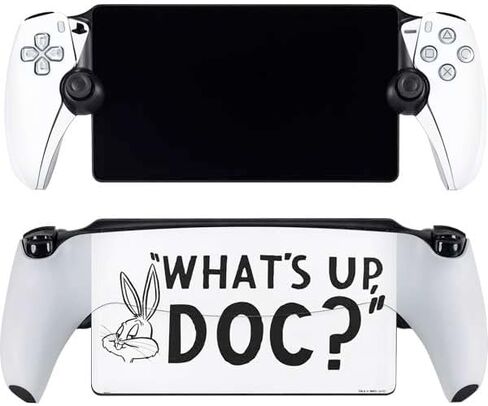 Skinit Decal Gaming Skin Compatible with PlayStation Portal Remote Player - Officially Licensed Looney Tunes Bugs Bunny Double Design in Saudi Arabia