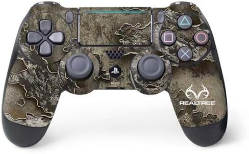 Skinit Decal Gaming Skin Compatible with PS4 Pro/Slim Controller - Officially Licensed Realtree WAV3 Blue Camo Design in Saudi Arabia