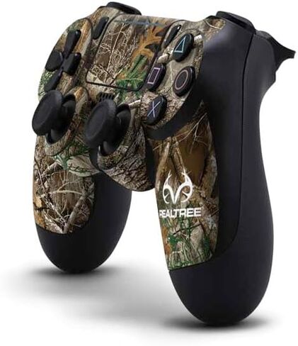 Skinit Decal Gaming Skin Compatible with PS4 Pro/Slim Controller - Officially Licensed Realtree WAV3 Blue Camo Design in Saudi Arabia