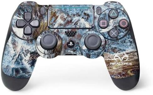 Skinit Decal Gaming Skin Compatible with PS4 Pro/Slim Controller - Officially Licensed Realtree WAV3 Blue Camo Design in Saudi Arabia