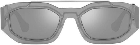 Versace VE 2235 1252/2 Transparent Light Green Plastic Geometric Sunglasses Green Lens in Kuwait