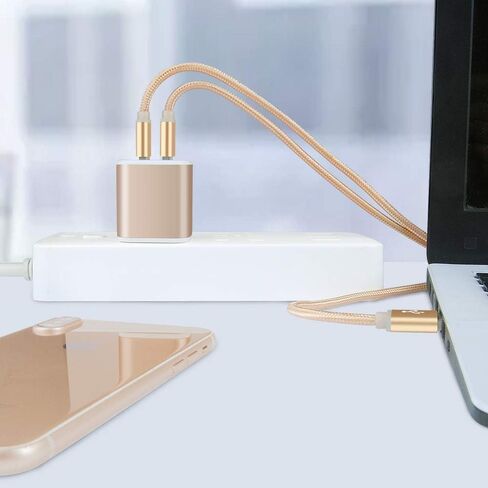 شاحن حائط بمقبس USB، كتلة شحن، 2 حزمة AILKIN 2.1A شحن سريع ثنائي المنفذ محول طاقة مكعب قاعدة من الطوب متوافقة مع الهاتف، الوسادة، LG، Honor، Samsung، Kindle Fire، أزرق، جميع USB - أزرق in Kuwait