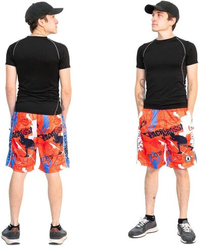 Flow Society Lacrosse Flow Attack Boys Shorts - Kids Athletic - Basketball - Baseball - Hockey - Football - Lacrosse - Orange in Saudi Arabia