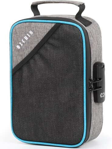 OZCHIN Carbon Lined Storage Bag with Combination Lock & Double Sealed Waterproof Zipper – Secure Travel Pouch for Home, Outdoor, Camping, Portable Carbon Fiber Lined Bag in Saudi Arabia