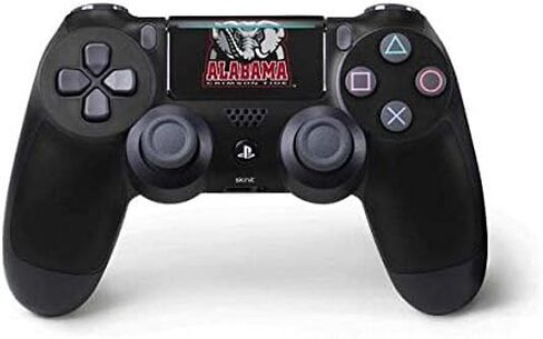 Skinit Decal Gaming Skin Compatible with PS4 Pro/Slim Controller - Officially Licensed University of Alabama White Jersey Design in Saudi Arabia