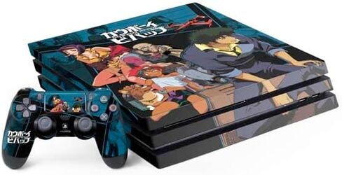 Skinit Decal Gaming Skin Compatible with PS4 Pro Bundle - Officially Licensed Cowboy Bebop Bounty Crew Design in Saudi Arabia