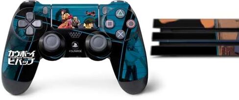 Skinit Decal Gaming Skin Compatible with PS4 Pro Bundle - Officially Licensed Cowboy Bebop Bounty Crew Design in Saudi Arabia