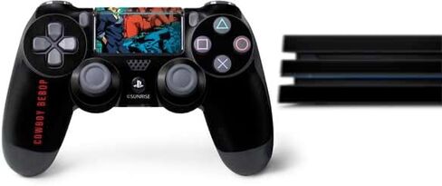 Skinit Decal Gaming Skin Compatible with PS4 Pro Bundle - Officially Licensed Cowboy Bebop Poster Design in Saudi Arabia