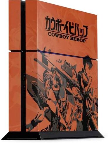 ملصق Skinit المخصص للألعاب متوافق مع وحدة تحكم PS4 - تصميم Cowboy Bebop Bebop Crew مرخص رسميًا in Saudi Arabia