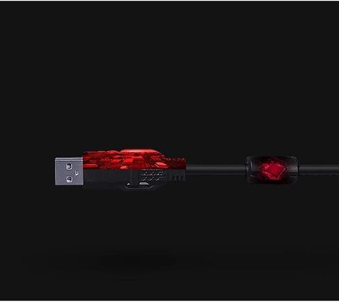 سماعات الرأس USB للألعاب، صوت محيطي فوق سماعات الأذن للألعاب مع ميكروفون متوافق مع سماعة الكمبيوتر المحمول in Saudi Arabia