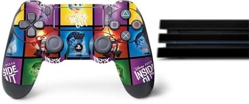 ملصق Skinit المخصص للألعاب متوافق مع حزمة PS4 Pro - تصميم صور شخصية مرخص رسميًا من Disney Inside Out in Saudi Arabia