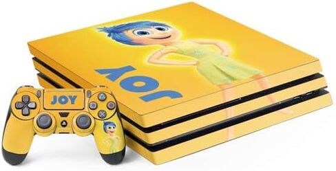 ملصق Skinit المخصص للألعاب متوافق مع حزمة PS4 Pro - تصميم صورة مرخص رسميًا من Disney Inside Out Joy in Saudi Arabia
