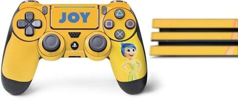 ملصق Skinit المخصص للألعاب متوافق مع حزمة PS4 Pro - تصميم صورة مرخص رسميًا من Disney Inside Out Joy in Saudi Arabia