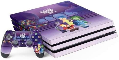 Skinit Decal Gaming Skin Compatible with PS4 Pro Bundle - Officially Licensed Disney Inside Out Headquarters Design in Saudi Arabia