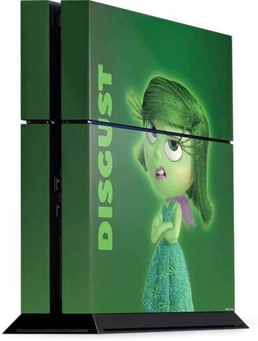 ملصق Skinit المخصص للألعاب متوافق مع وحدة تحكم PS4 - تصميم صورة مرخص رسميًا من Disney Inside Out Disgust in Saudi Arabia
