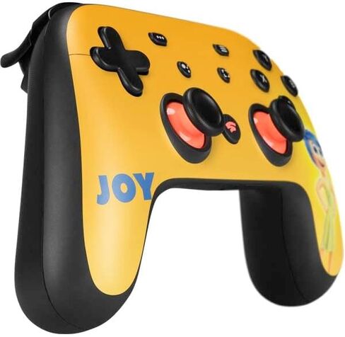 Skinit Decal Gaming Skin Compatible with Google Stadia Controller - Officially Licensed Disney Inside Out Joy Portrait Design in Saudi Arabia