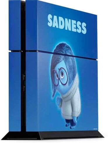 ملصق Skinit المخصص للألعاب متوافق مع وحدة تحكم PS4 - تصميم صورة حزن مرخص رسميًا من Disney Inside Out in Saudi Arabia