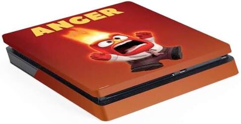 Skinit Decal Gaming Skin Compatible with PS4 Slim - Officially Licensed Disney Inside Out Anger Portrait Design in Saudi Arabia