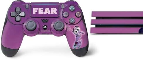 غلاف Skinit المخصص للألعاب متوافق مع حزمة PS4 Pro - تصميم صورة مرخص رسميًا من Disney Inside Out Fear in Saudi Arabia