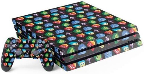 Skinit Decal Gaming Skin Compatible with PS4 Pro Bundle - Officially Licensed Disney Inside Out Character Pattern Design in Saudi Arabia