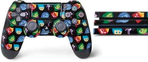 Skinit Decal Gaming Skin Compatible with PS4 Pro Bundle - Officially Licensed Disney Inside Out Character Pattern Design in Saudi Arabia