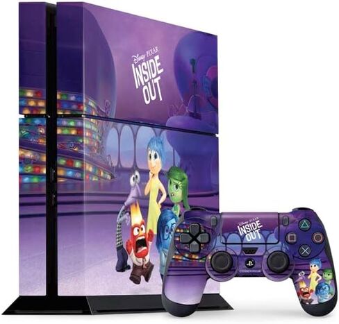 غلاف Skinit المخصص للألعاب المتوافق مع وحدة تحكم PS4 وحزمة وحدة التحكم - تصميم مرخص رسميًا من Disney Inside Out المقر الرئيسي in Saudi Arabia