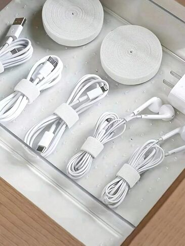 1 Roll-300cm Cable Organizer, Used for Sorting and Storing Data, Wrapping Travel/Outdoor/Family Cables and Wires in Saudi Arabia