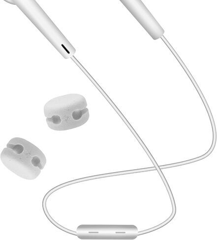 20-Pack Earphone Cable Sliders - Y Splitter Clips for 2mm Round Wire Headphones (L/R Adjustable DIY Organizers) in Saudi Arabia