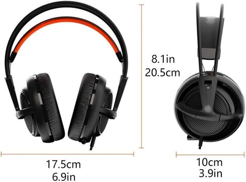 Head Phones Gaming Headset Retractable Mic Soft Memory Earmuffs 3.5mm Over Ear Headphones in Saudi Arabia