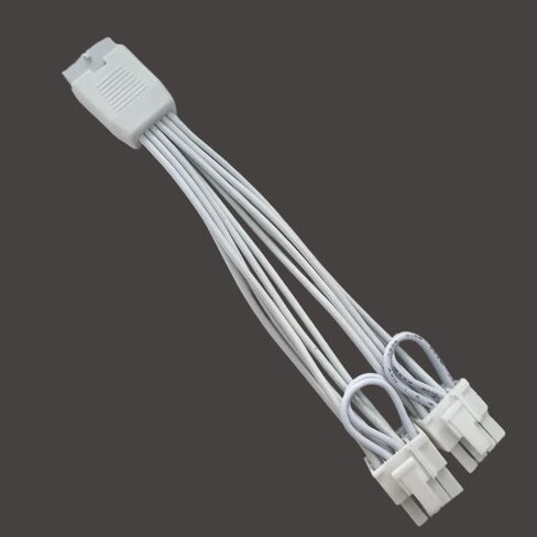 GPU Cable 12VHPWR Cable Extension Female to Dual 8 Pin(6+2) Male PCIe Conversion GPU Power Cable for Power Supply with 12+4pin 12VHPWR (16Pin Female to 2 * 8Pin Male, White) in Saudi Arabia