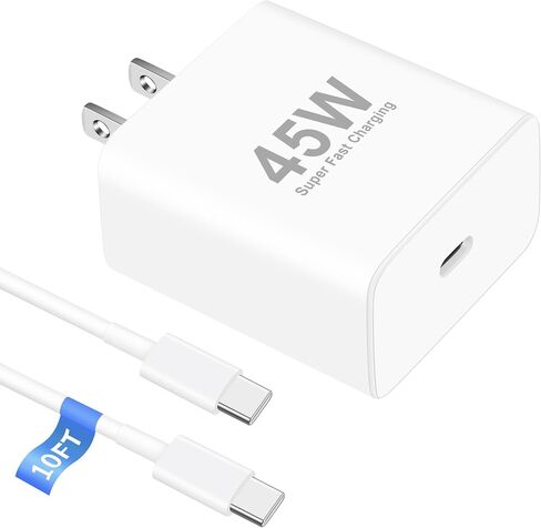 شاحن سريع 45 واط USB C لـ Google Pixel 10/10 Pro/10 Pro XL/9/9 Pro XL/Fold/8/8a/8 Pro/7/6/5، كتلة شاحن 45 واط من النوع C وكابل USBC طويل 10أقدام شحن سريع لهاتف iPhone 17/17 Pro/Air/16/15/Pro Max، iPad in Kuwait