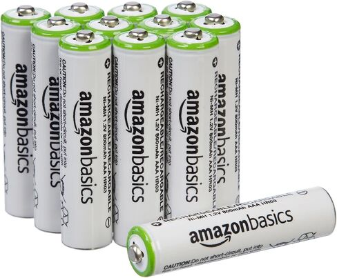 Amazon Basics AA Rechargeable Batteries (16-Pack) - Packaging May Vary & AAA Rechargeable Batteries (12-Pack) - Packaging May Vary in Saudi Arabia