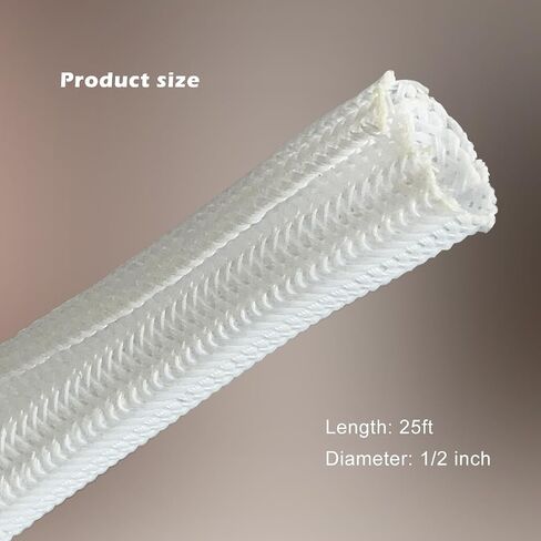 25ft - 1/2 Inch Split Wire Cable Sleeve - Durable Cord Protector for USB, Power, and Audio Cables - Prevents Pet Chewing - White in Saudi Arabia