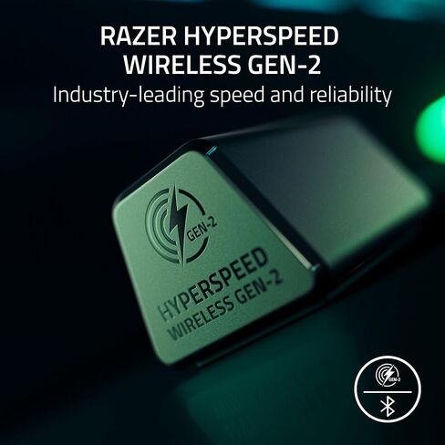 سماعة ألعاب Razer BlackShark V3 Pro Wireless ANC للكمبيوتر الشخصي: ميكروفون كامل النطاق - برامج تشغيل 50 مم - 2.4 جيجا هرتز، بلوتوث، USB، 3.5 مم - تعمل مع Mac، PS5، Nintendo Switch، الهاتف الذكي - أسود (متجدد) in Kuwait