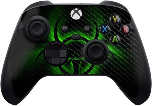 MIGHTY SKINS Carbon Fiber Skin Compatible with Xbox Series X and S Controller - Bio Glare | Protective, Durable Textured Carbon Fiber Finish | Easy to Apply and Change Styles | Made in The USA in Saudi Arabia