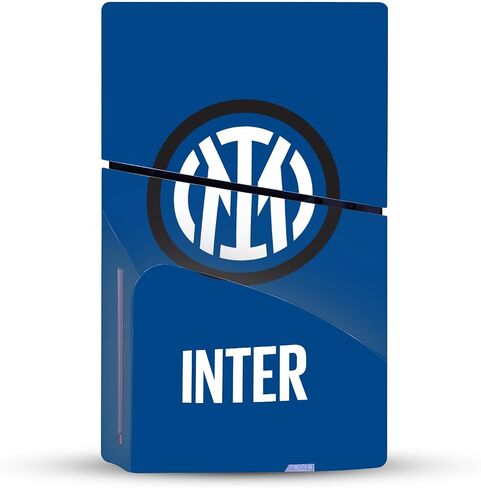Head Case Designs Officially Licensed Inter Milan Logo Badge Vinyl Sticker Gaming Skin Decal Cover Compatible With Sony PlayStation 5 PS5 Slim Disc Edition Console in Saudi Arabia