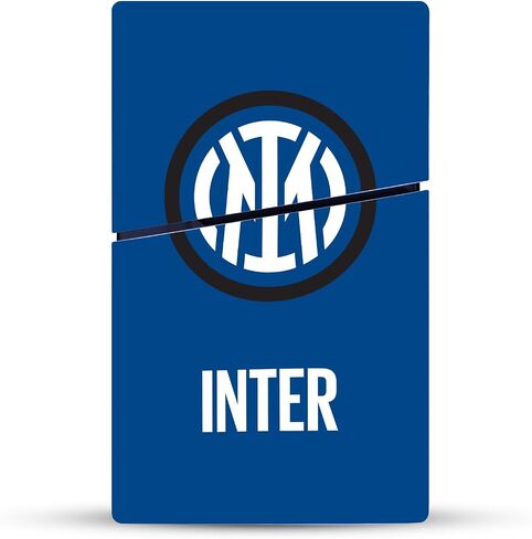 Head Case Designs Officially Licensed Inter Milan Logo Badge Vinyl Sticker Gaming Skin Decal Cover Compatible With Sony PlayStation 5 PS5 Slim Disc Edition Console in Saudi Arabia