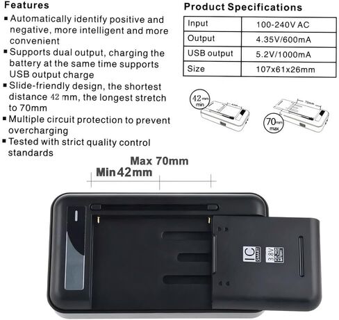 Guy-Tech Battery Charger for Samsung B600BE B600BU B600BC PER Galaxy S4 GT-I9505 Nuova in Saudi Arabia