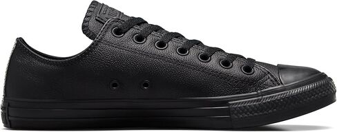 Converse Chuck Taylor All Star Leather Low Top Sneaker, Black Mono, 10 M/12 Women US in Saudi Arabia
