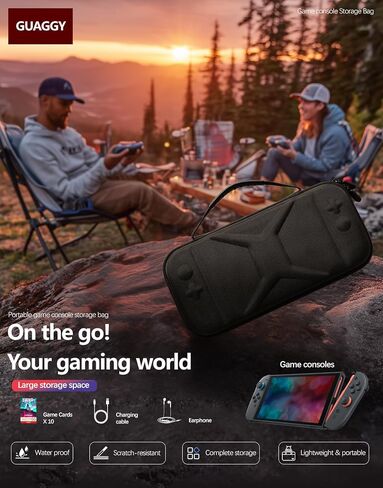 QUAGGY مصممة لجهاز Nintendo Switch 2 (2025)، حافظة حماية نحيفة للغاية من مادة TPU&PC، فتحات لبطاقات الألعاب، حقيبة حمل الكل في واحد لملحقات Switch 2 [واقي شاشة مدمج 2] رمادي in Saudi Arabia