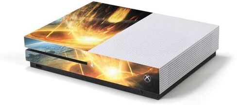 Skinit Decal Gaming Skin Compatible with Xbox One S Console - Officially Licensed StockTrek Giant Asteroid Collides with Planet Earth Design in Saudi Arabia