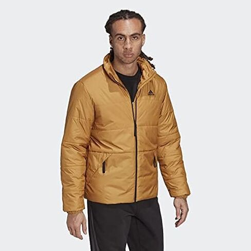 adidas Outdoor mens Basic 3-Stripes Insulated Jacket Grey Medium in Saudi Arabia