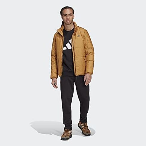 adidas Outdoor mens Basic 3-Stripes Insulated Jacket Grey Medium in Saudi Arabia
