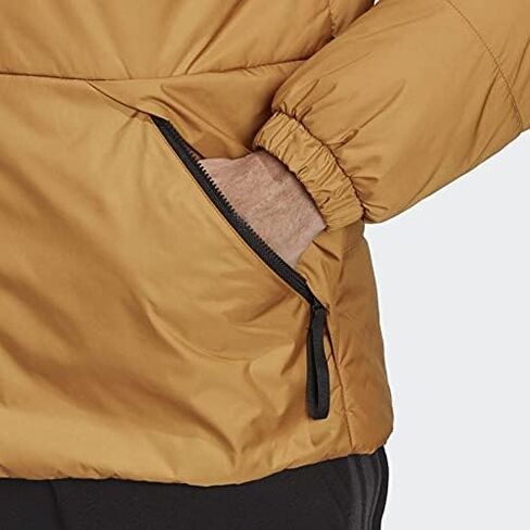 adidas Outdoor mens Basic 3-Stripes Insulated Jacket Grey Medium in Saudi Arabia