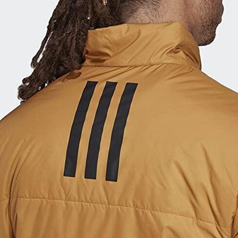 adidas Outdoor mens Basic 3-Stripes Insulated Jacket Grey Medium in Saudi Arabia